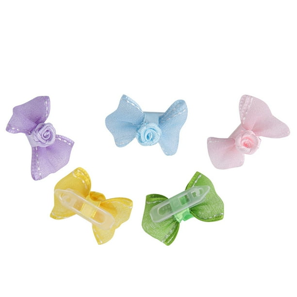 10 unids/set adorables pinzas para el pelo para mascotas, horquillas con lazo, accesorios para el cabello para gatos y perros