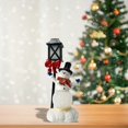 thumbnail image 2 of Figurita De Resina Iluminada De Un Muñeco De Nieve Festivo De Navidad, 2 of 4