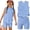 Light Blue, variant on Summer Outfits for Kids Girls Size 8 Girls 2 Piece Outfits Cute Clothing Sets Vacation Sleeveless Tee Top and Y2K Shorts Athletic Activewear Green 7-8 Years
