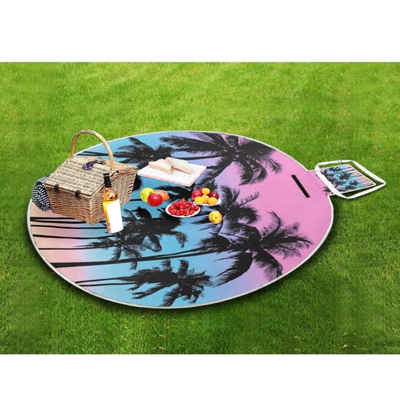 Picnic Blankets Teencool Beach Blanket Creatively Pastel Paradise Pattern Outdoor Blanket for Travel
