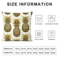 thumbnail image 5 of COMIO Summer Pineapple Body Pillow Case Cover - Microfiber Bed Throw Pillow Covers, Yellow Pineapple Fruits Decorative Lumbar Pillow Cover with Envelope Closure for Sofa/Travel, 5 of 5