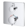 thumbnail image 3 of Grohe Grohtherm 24110A00 Single Function 2-Handle Thermostatic Valve Trim in Grohe Hard Graphite, 3 of 5