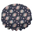 thumbnail image 2 of Pioneer Flower Floral Print Pattern Round Tablecloth 60 X 60 Inch, Wrinkle Resistant Wipeable Table Cloth for Kitchen Dining Picnic Patio Party, 2 of 6