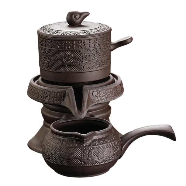Juego de té chino kungfú, Set de Tetera hecha a mano, servicio de té, porcelana Zisha Kung Fu Estilo A