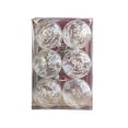 thumbnail image 3 of AuroraX Contemporary Christmas Decoration Set Plastic White Hanging Clear Baubles Balls Ornaments Neutral 2.4" 6 pcs for Xmas,Christma Tree Decor, 3 of 6
