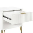 thumbnail image 5 of Manhattan Comfort DUMBO 1.0 Nightstand in White - Engineered Wood - Set of 2, 5 of 11