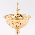 thumbnail image 2 of GUOOL Simple And Hollow Design Censer Holder with Lid for Tea House Yoga Studio Option1 2, 2 of 4