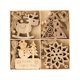 thumbnail image 1 of Juego de 20 colgantes navideños de madera - Decoración navideña - Decoración navideña - Color madera, 1 of 4