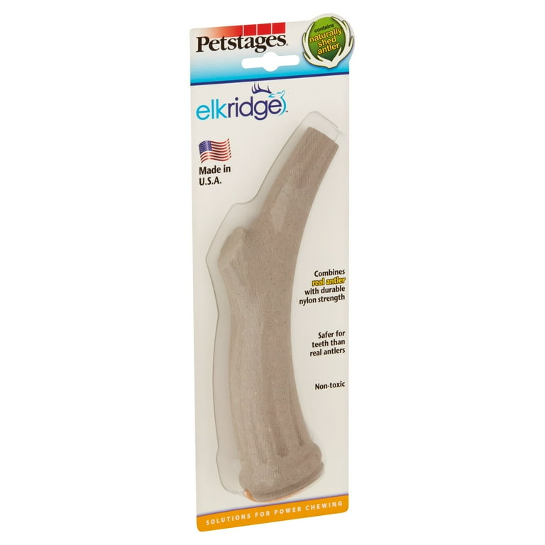 Petstages Elkridge Durable Antler Dog Chew Toys Large Walmart