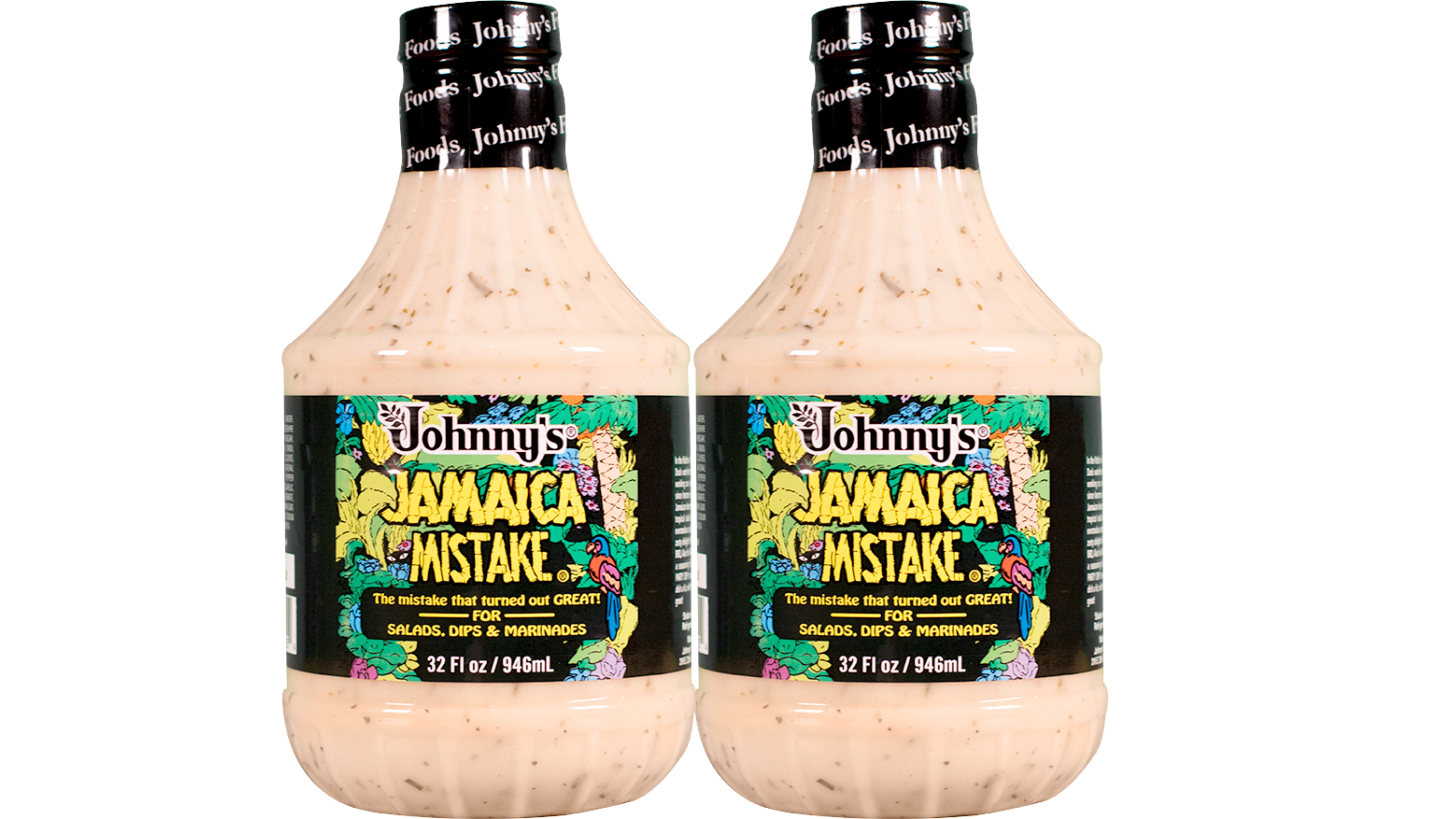 Johnny's Jamaica Mistake Dressing, 32oz Bottle, Pack of 2