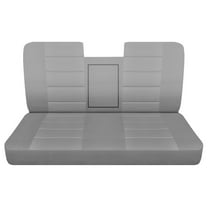 Fits 1987-1991 Ford F150 Cotton Seat Covers (Bench w/open Armrest Molded HR):Solid Silver