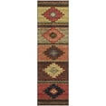 thumbnail image 2 of Addison Rugs Mayfield Washable Southwest Aztec Paprika Runner Rug, 2'3" x 7'6", 2 of 5