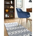 thumbnail image 4 of Sabrina Soto Casa Collection Area Rug - Valencia (2' 3" x 6' Runner Navy Blue/Ivory), 4 of 12