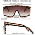 thumbnail image 4 of FEISEDY One Piece Sunglasses Oversized Shades Goggles Men Women B2515, 4 of 14