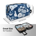 thumbnail image 3 of Uemuo Rose Flowers Pattern Portable Toiletry Bags with Handle, Waterproof travel Make up Bags for Women, Large Capacity Travel Cosmetic Bags, 3 of 9
