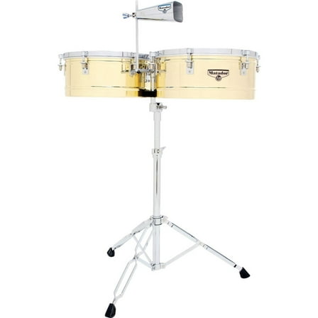 LP Matador 14" & 15" Timbales, Brass Tone