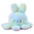 thumbnail image 1 of Tiedye doublesided octopus and rabbit doll colorful rabbit flipping facechanging octopus plush toy sleeping pillow, 1 of 4