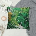 thumbnail image 2 of COMIO Tropical Palm Leaf Throw Pillow Covers Green Banana Leaves Print Pillow Case Hawaiian Plant Outdoor Decorative Pillowcase for Patio Deck Couch Bed Sofa Home, 2 of 5