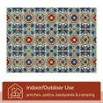 thumbnail image 4 of Well Woven Dorado Audun Modern Geometric Blue Indoor/ Outdoor High-Low Pile 7'10" x 9'10" Area Rug, 4 of 8