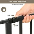 thumbnail image 6 of Baby Safety Gate, Baby Gates for Top Stairs Doorway, 29.5''- 40.5''Wide Pressure Mount, Black, 6 of 11