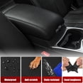 thumbnail image 5 of KBH Center Console Lid Armrest Replacement Cover for Cadillac SRX Accessories 2010-2016, Car Arm Rest Cover Skin Upholstery, Black (Leather Skin Only), 5 of 6