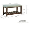 thumbnail image 2 of Banc En Bois Avec Plateau (Winston), 2 of 2