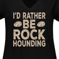 thumbnail image 4 of Inktastic Rather Be Rock Hounding Geology Women's Plus Size V-Neck T-Shirt, 4 of 5