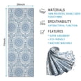 thumbnail image 2 of Blue Ethnic Mandala Pattern Hot Yoga Mat Towel Non Slip for Hot Yoga - Quick-Drying Yoga Mat Cover with 4 Corner Pockets with Travel Bag - Hot Yoga Towel Non Slip Grip Moisture Wicking Sweat 70"x26", 2 of 6