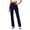 *Navy, variant on Women's High Waisted Straight Leg Yoga Pants,Ladies Stretchy Workout Trousers,Casual Slim Fit Bootcut Leggings For Women,Dark Gray,S-2XL