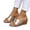 Gold, variant on Women's Wedge Slide Sandals Rhinestone Knot Metallic Shiny Leather Open Toe Casual Summer Backless Daily Mule Shoes Silver 40(US-8)
