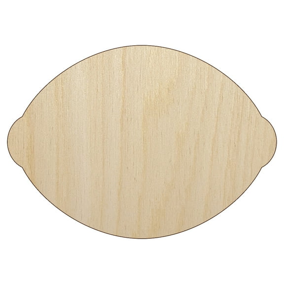 Lemon Fruit Solid Wood Shape Unfinished Piece Cutout Craft DIY Projects - 4.70 Inch Size - 1/8 Inch Thick