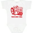 thumbnail image 3 of Inktastic This is How I Roll Tractor Red Boys or Girls Baby Bodysuit, 3 of 5