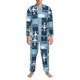 thumbnail image 3 of Fotbe Airplanes and Aviation Signs Pijama de Hombre con Estampado de Manga Larga, Conjunto de 2 Piezas, Ropa de Dormir Suave y Cómoda con Bolsillos-XX-Large, 3 of 7