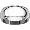 thumbnail image 1 of 3mm Platinum Milgrain Wedding Band Solid 950, 1 of 1