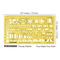 thumbnail image 5 of Traceease House Plan,Interior Design & Furniture Templates for Kitchen/Bed/Bath-Drafting Tools-Architect's Combination Stencils, 5 of 6
