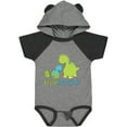 thumbnail image 3 of Inktastic Dinosaur Little Brother Green Boys Baby Bodysuit, 3 of 5