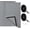 Grey-2-2 Pack-26IN X 38IN, variant on Grey 47IN X 63IN Thermal Oxford Cloth Window Curtain Layer Kit
