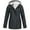 Dark Gray, variant on Meichang Women's Winter Rain Jackets Waterproof Windproof Casual Raincoats Warm Thicken Overcoats Zip Up Hooded Coats Fleece Lined Solid Color Raincoats with Snap Pockets