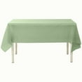 thumbnail image 3 of BalsaCircle 5 pcs 54" x 108" Sage Green Rectangular Disposable Plastic Tablecloths Table Picnic Tables, 3 of 7