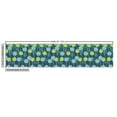 thumbnail image 2 of Ambesonne Leaves Fabric by the Yard Upholstery, Abstract Round Motif Graphic, 2 Yards, Dark Sky Blue Multicolor, 2 of 4