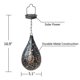 thumbnail image 3 of Clearance Solar Outdoor Courtyard Light, Daisy Iron Pendant Light, Light, Fence Led Pendant Projection Light, 3 of 5