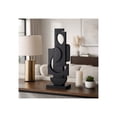 thumbnail image 2 of Modern Stacked Sculpture for Home Decor and Bathroom - Contemporary Accent for Shelf and Coffee Table Decor - Decorative Figurine for Office, Mantel Display, and Living Room - 24", Black, 2 of 13