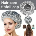 thumbnail image 3 of 5Pcs Aluminum Foil Hair Heat Hat Reusable Professional Hot Oil Treatment Deep Conditioning Heating Processing Hair Care Hat, 3 of 6