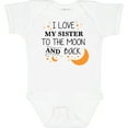 thumbnail image 3 of Inktastic I Love My Sister to the Moon and Back Boys or Girls Baby Bodysuit, 3 of 5