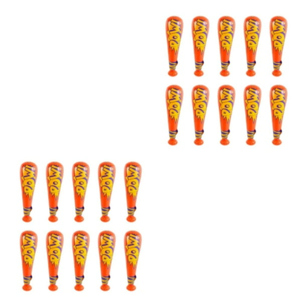 Vogacara 10 bolsas de bate de béisbol inflable juguetes para niños palo inflable colorido rojo 2Conjunto