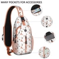 thumbnail image 2 of Crossbody Sling Backpack for Women Men Cherry Art Print Shoulder Sling Crossbody Casual Chest Bag for Travel Sports Running Hiking, 2 of 6