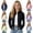 Black-02, variant on Girls Mock Neck Zip Up Jacket Slim Long Sleeve Athletic Coat with Thumb Holes Lightweight Casual Outerwear 3-15Y