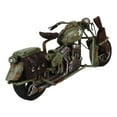 thumbnail image 5 of American Military US Army Classic Retro Camo Chopper Bike Motorcycle Figurine, 5 of 8