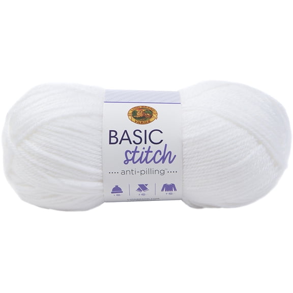Lion Brand Basic Stitch Anti-Pilling Yarn - White