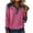 Hot Pink, variant on Womens Pullover Sweaters Denim Lapel Patchwork Sweatshirt Long Sleeve Button Solid Soft Loose Shirt Comfortable Tops Blue 2XL